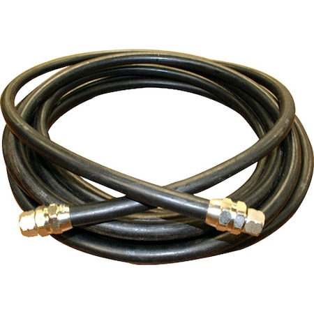 Marco Fluid Hose 3/8" x 25 Ft. Coupled, Black 750 psi 20FH03825AC
